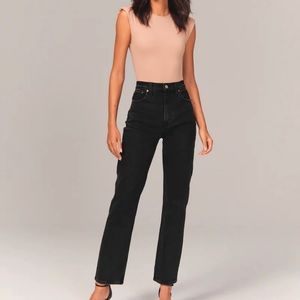 Abercrombie and Fitch The 90s Straight Ultra High Rise